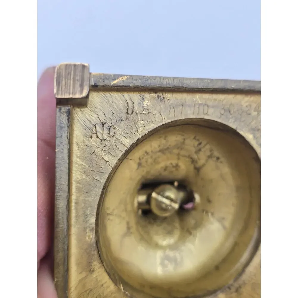 Solid brass Yoke Pocket Watch holder Harp Shaped Holds most sizes
